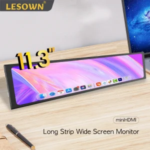 LESOWN Small Stretched Screen LCD Wide Bar Monitor