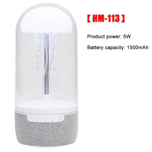 Colorful Jellyfish Lamp Bluetooth-Compatible Speaker